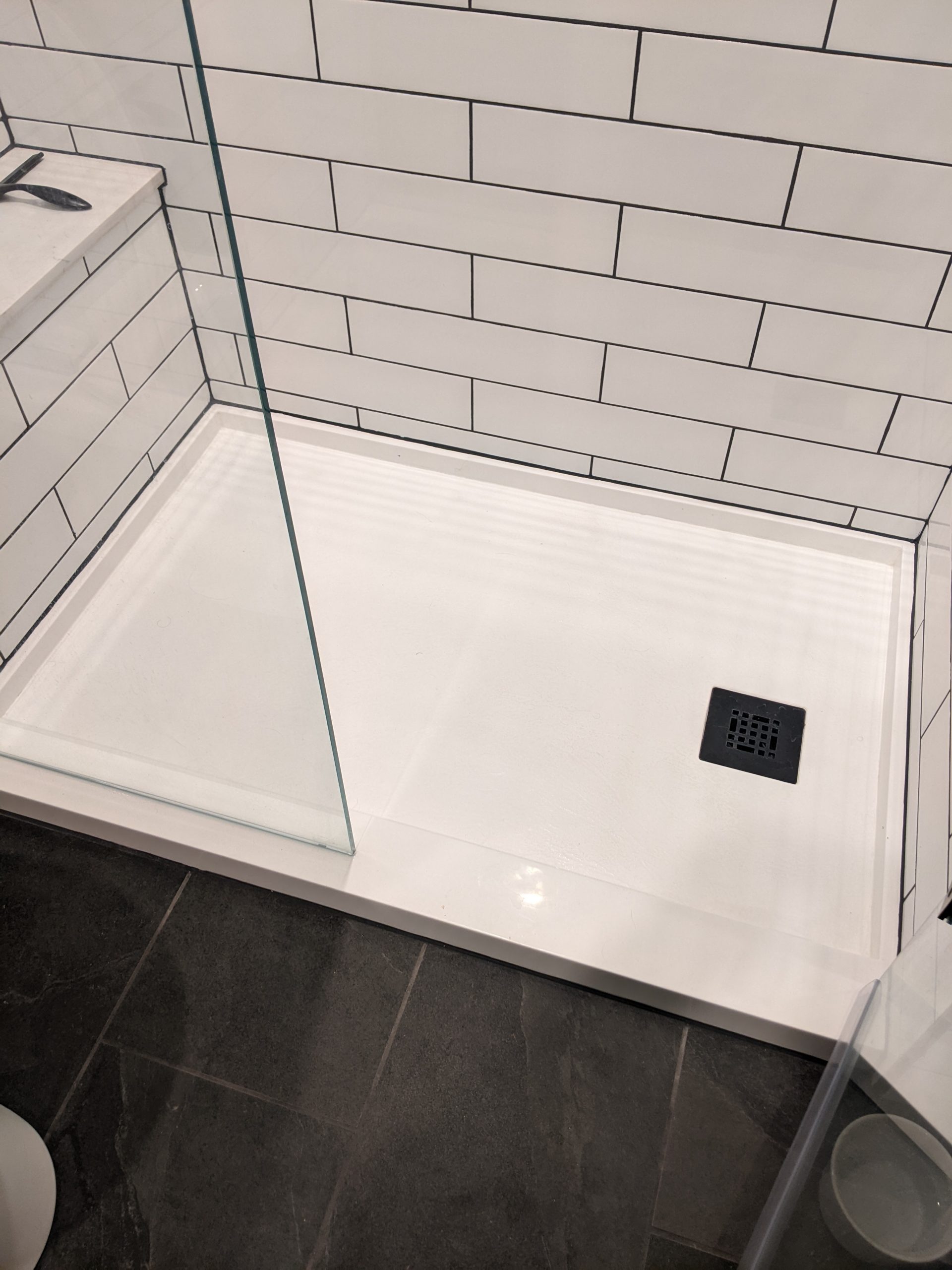 Traditional Stone Custom Shower Bases MRMARBLE