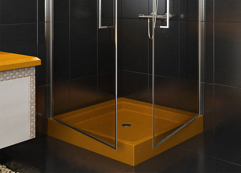 Custom best sale shower base