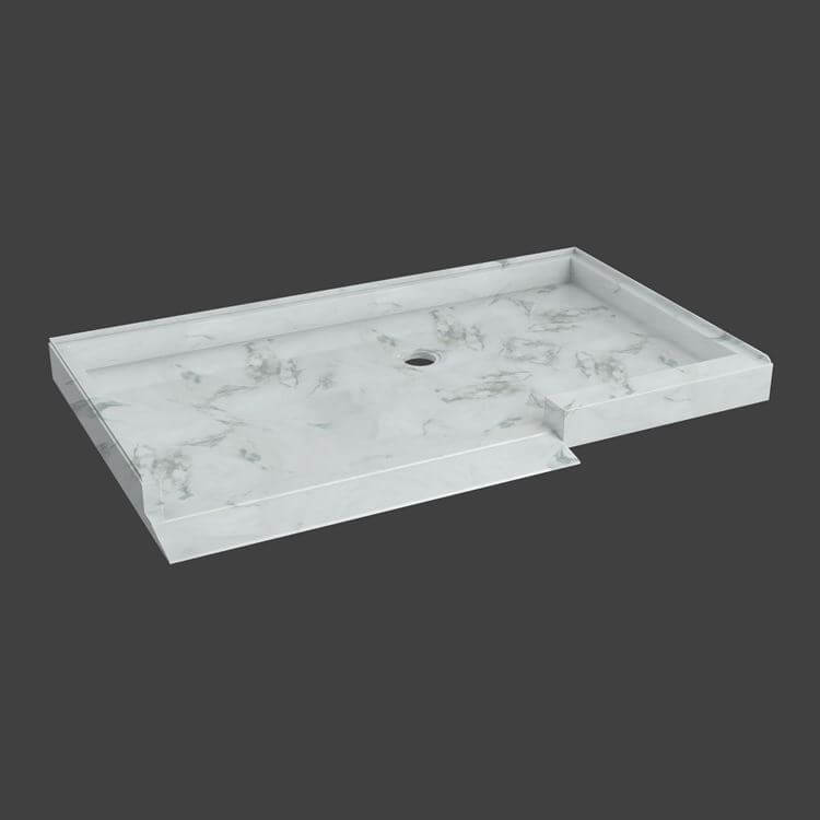 Traditional Stone Accessible/Special Needs Shower Base MRMARBLE