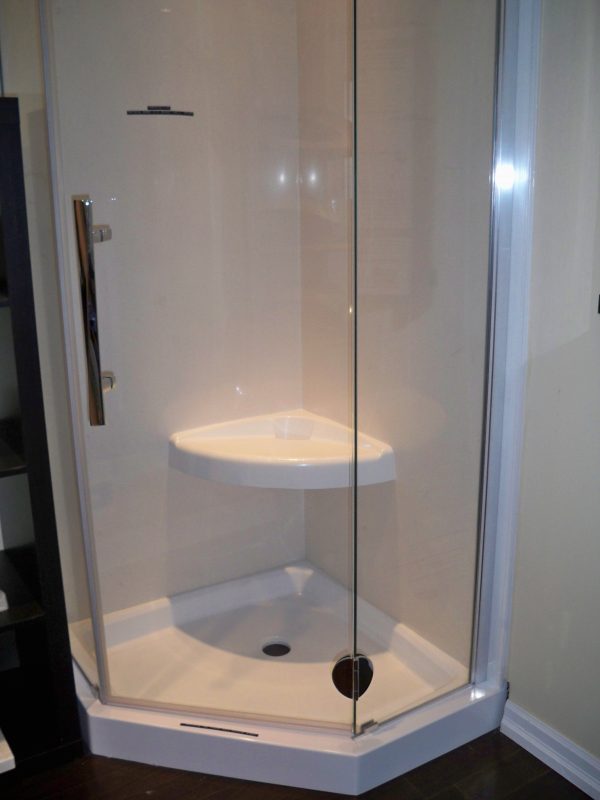 Corner Oval Shower Seat