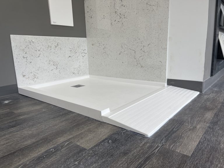 Custom Accessible Shower Bases MRMARBLE