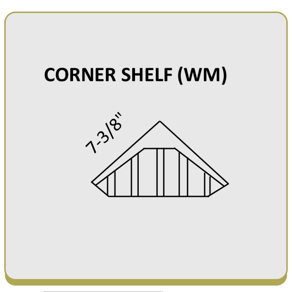 Corner Diamond Soap Shelf