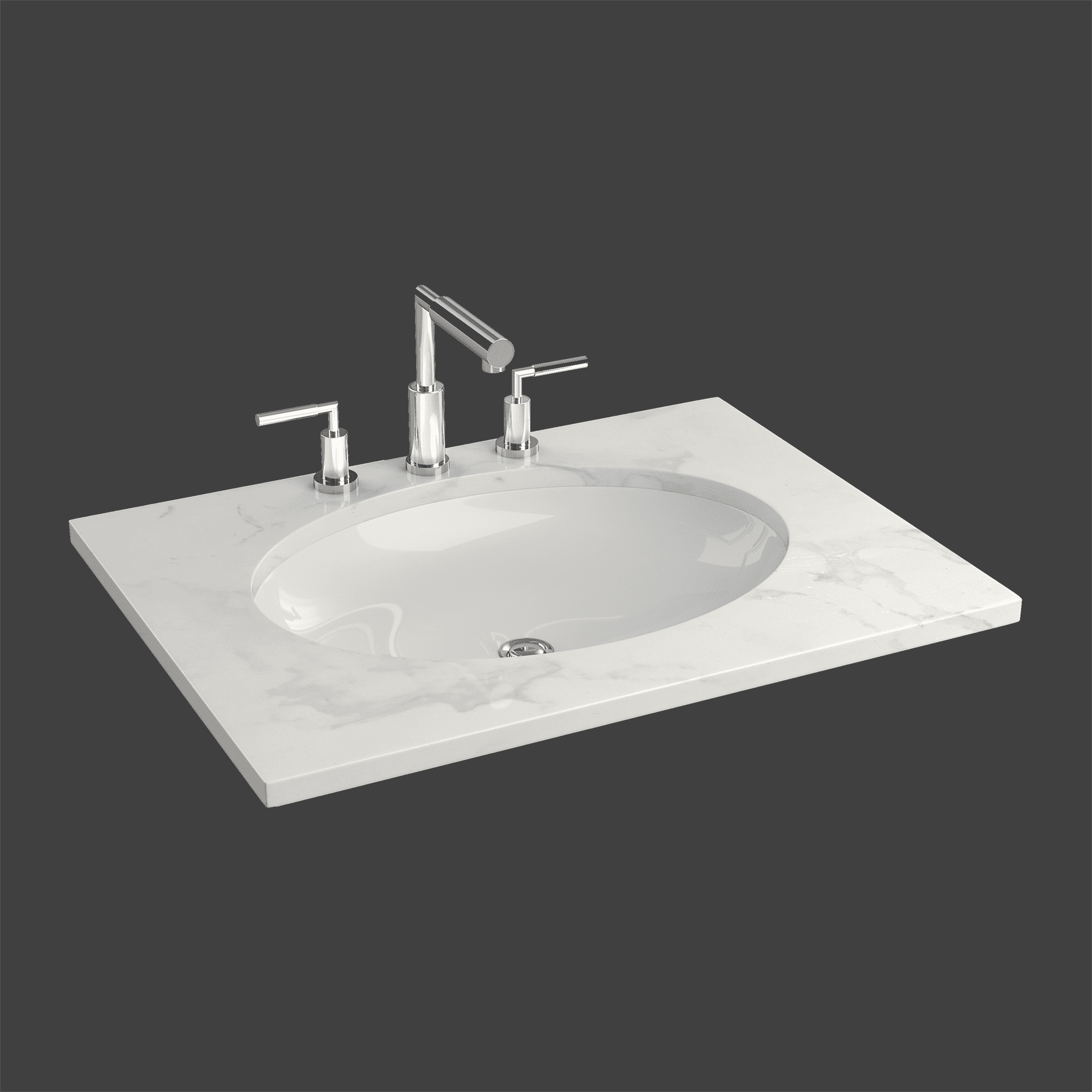 Undermount Ceramic Oval-M37 Undermount Ceramic Oval-M37