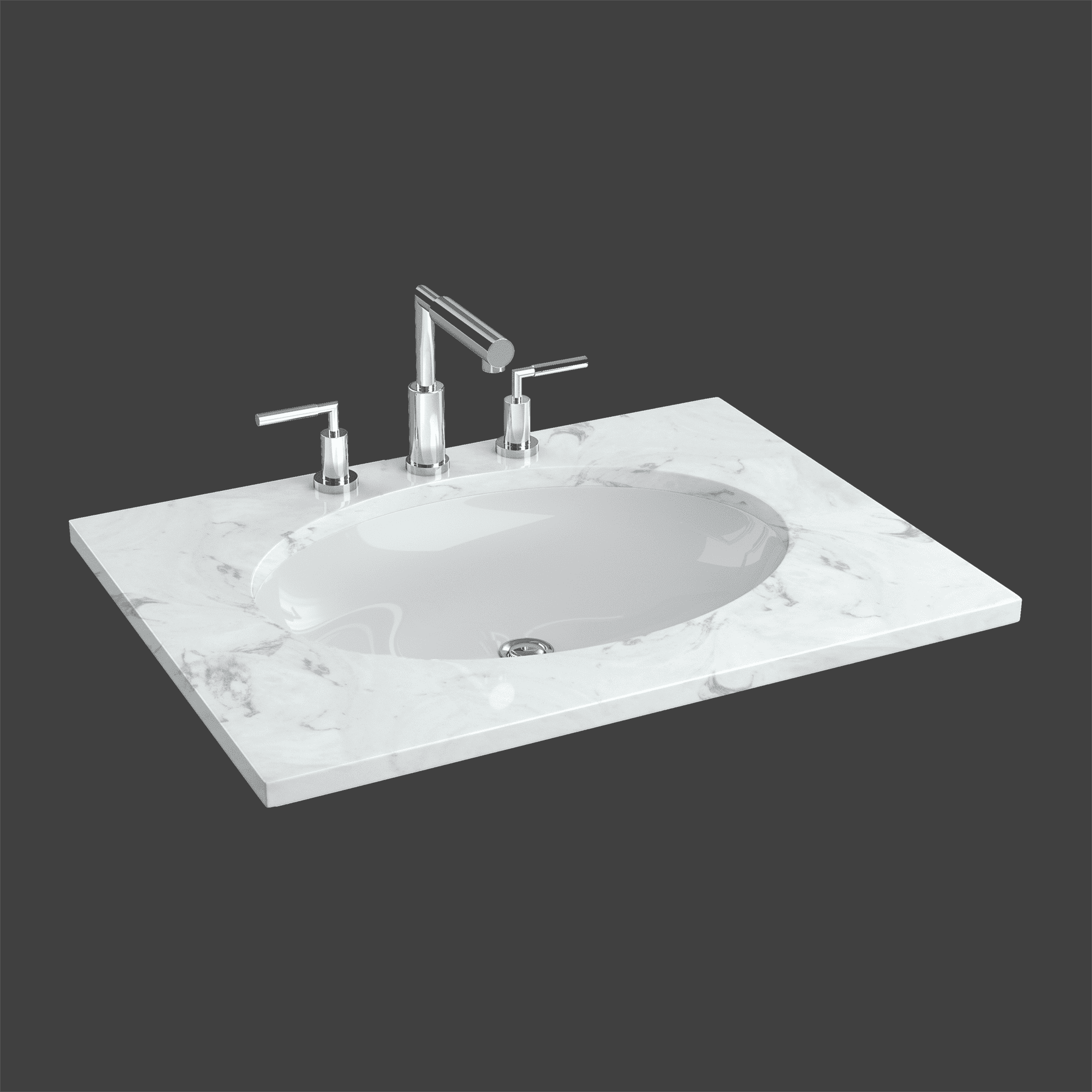 Undermount Ceramic Oval-M815 Undermount Ceramic Oval-M815