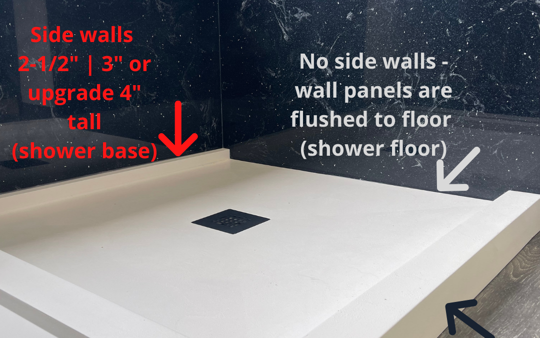 shower base and floor diff faq