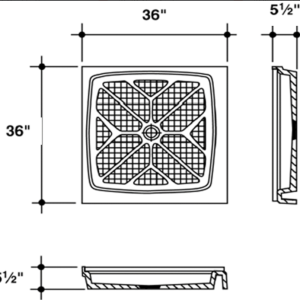 raditional Stone Standard Double Threshold Square Base