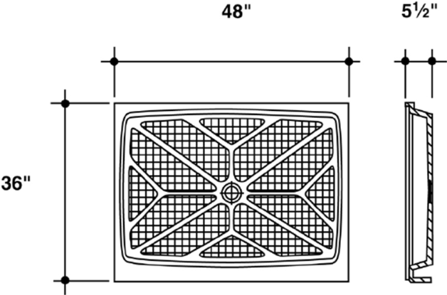48 x 36” TRADITIONAL STONE RECTANGULAR BASE TRADITIONAL STONE RECTANGULAR BASE